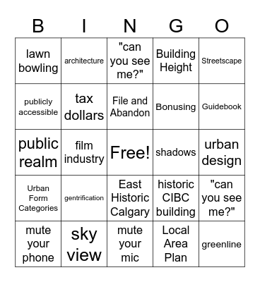 Monday Funday Bingo Card