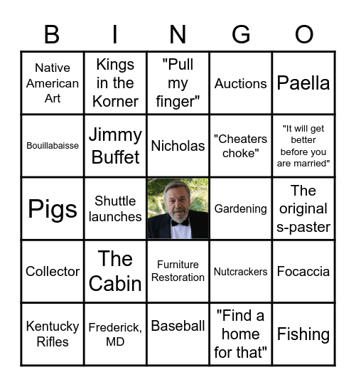 Pap Pap is 80! Bingo Card