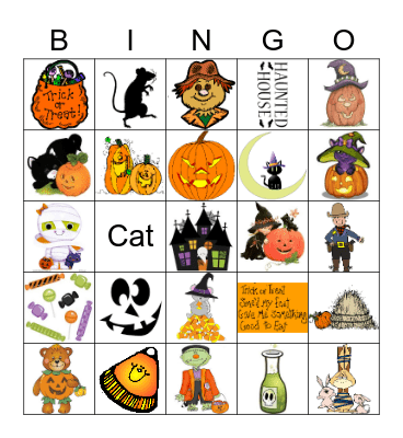 Halloween Bingo Card