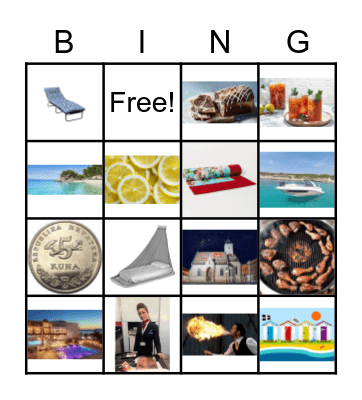 Croatia bingo Card