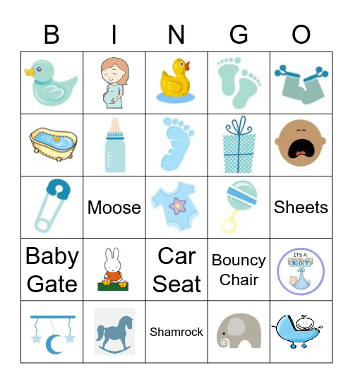 Shraddha's Baby Shower Bingo Card