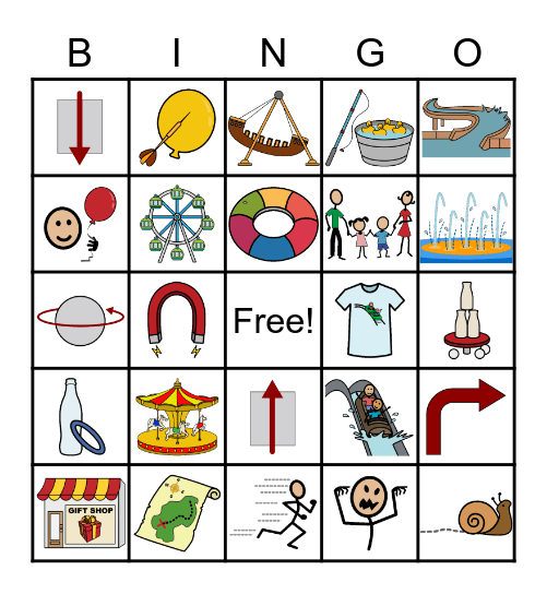 Fun at the Amusement Park Bingo Card