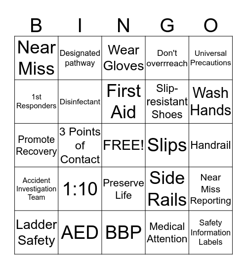 November 2014 Bingo Card