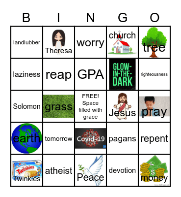 Crossroads Church BINGO (7/26/2020) Bingo Card