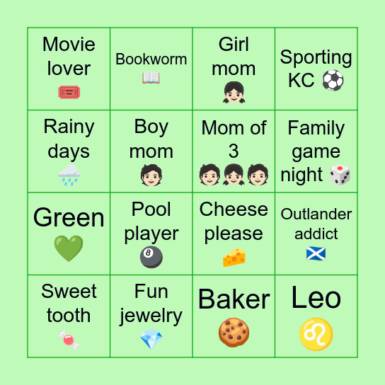 Sprinkling LVCO Bingo Card