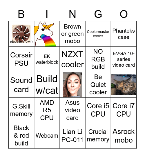 V3 Share Your PC Build Bingo Card