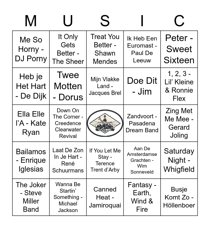 music-bingo-card
