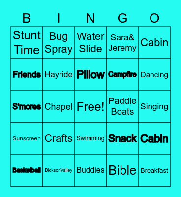 Bingo With Bhavin! Bingo Card