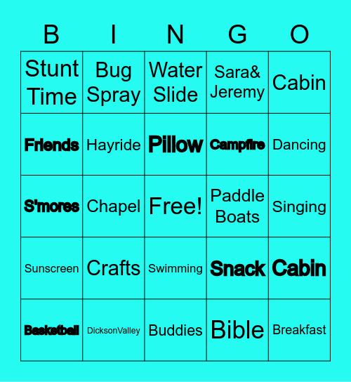 Bingo With Bhavin! Bingo Card
