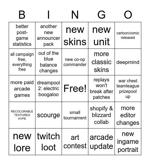 Pylon Show 10th Anniversary Bingo Card