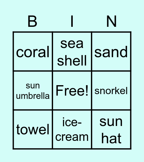 holidays Bingo Card