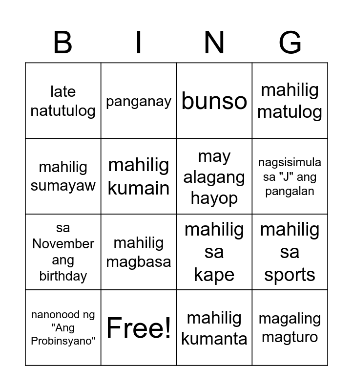 Bingo Number Meanings Pinoy