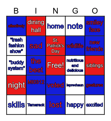 AHG Fun Meet Bingo Card