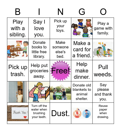 Discovery Days Bingo Card