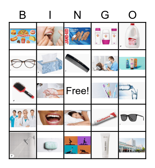 A Healthy You Jingo Bingo Card