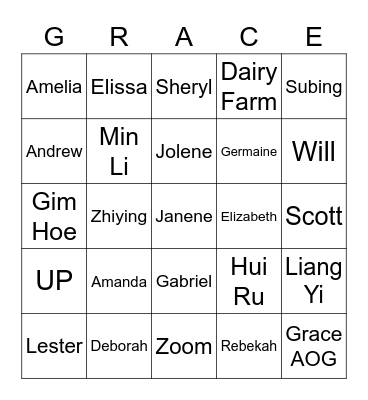 UP! Cell IN-TING BINGO Card