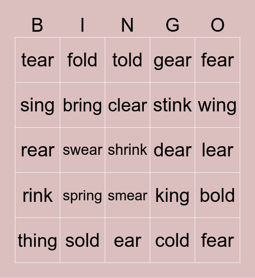 celebrating new year Bingo Card