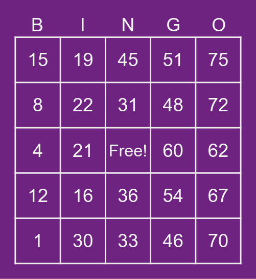 HotelTonight Bingo Card