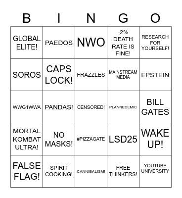 2020 BINGO Card