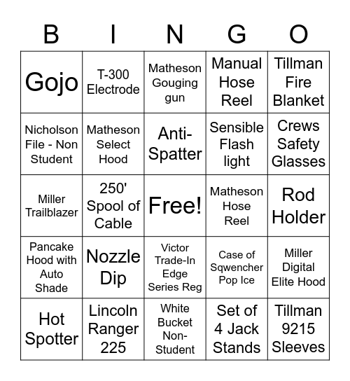 August Lufkin Bingo Card