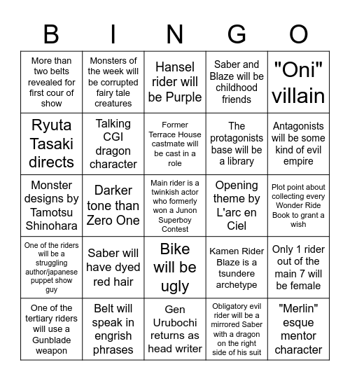 Shindo Life Ember RK Bingo Card