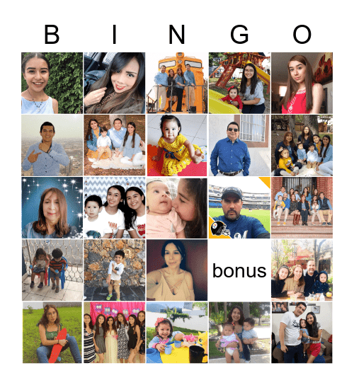 Bingo Fam. Hernández Bingo Card