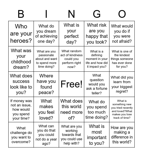 MIOP Orientation Bingo Card