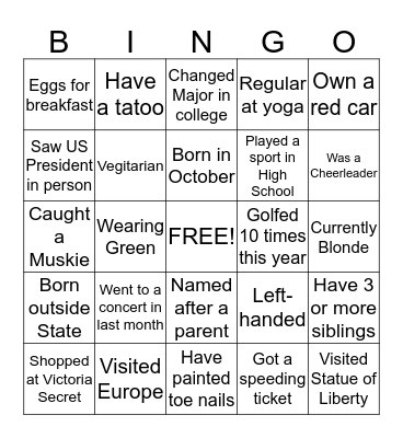 SILENT IMPACT  Bingo Card