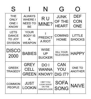 481 BEST OF MICHELLES UK Bingo Card