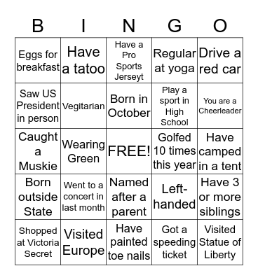 SILENT IMPACT  Bingo Card