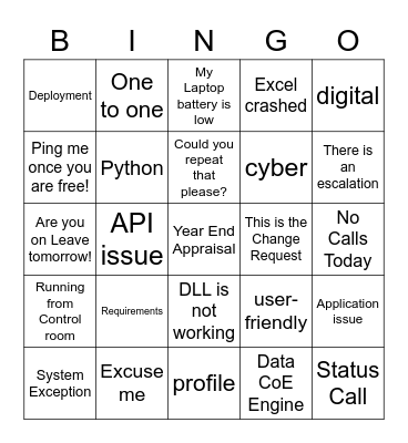 GDS TAX AUTOMATION Bingo Card