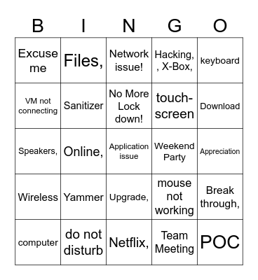 GDS TAX AUTOMATION Bingo Card