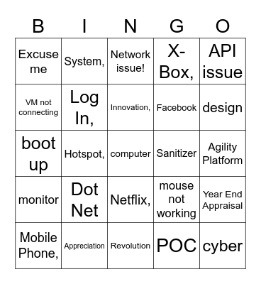 GDS TAX AUTOMATION Bingo Card