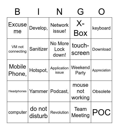 GDS TAX AUTOMATION Bingo Card