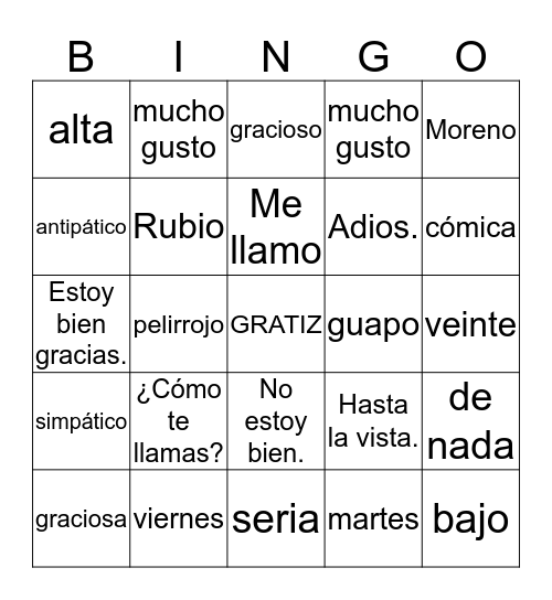 spanish-bingo-card