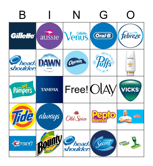 P&G BINGO Card