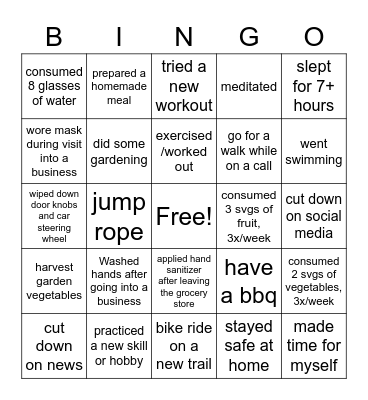 Niccole LaDue Bingo Card