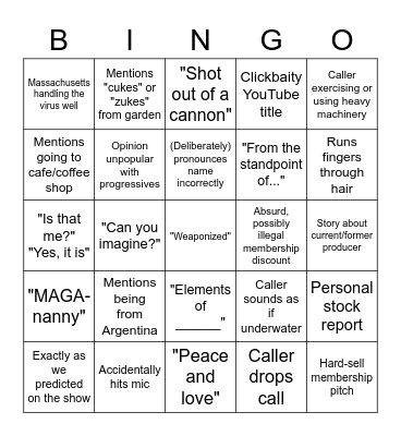TDPS Bingo Card