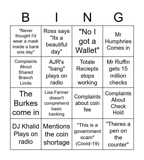 FWCCU BINGO Card