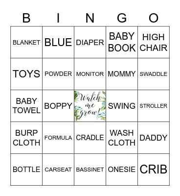 Baby McAleer BINGO Card
