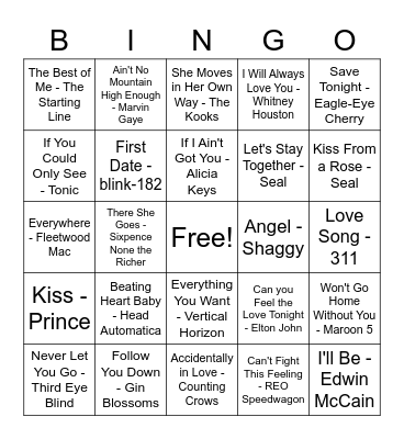 Ashley's Bridal Shower! Bingo Card