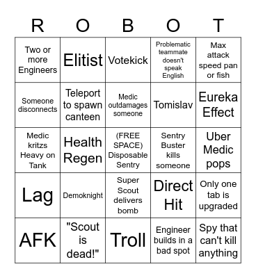 Mann vs Machine Bingo Card