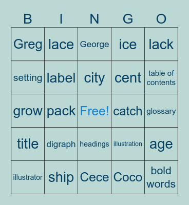 Summer Learning Bingo Card