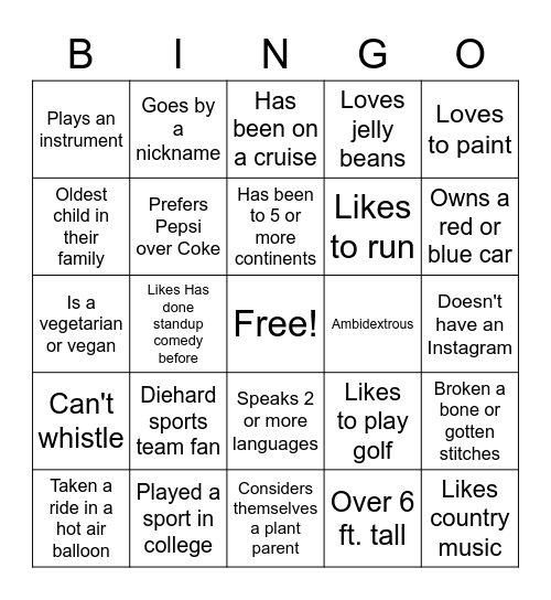 MD People Bingo Card