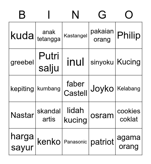 ♡ SAEPIIMAD Jiayou ♡ Bingo Card