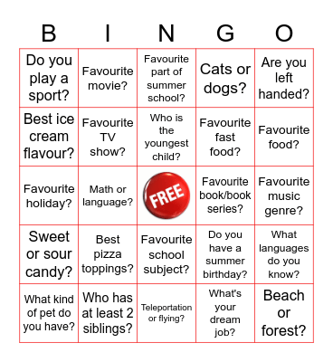 Last Day Bingo! Bingo Card