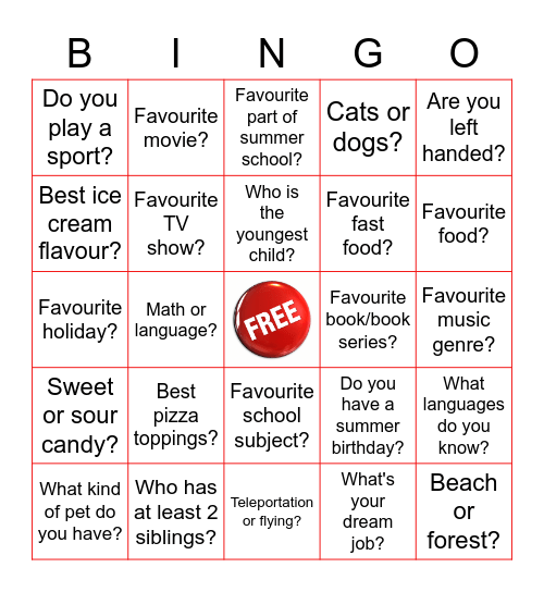 Last Day Bingo! Bingo Card