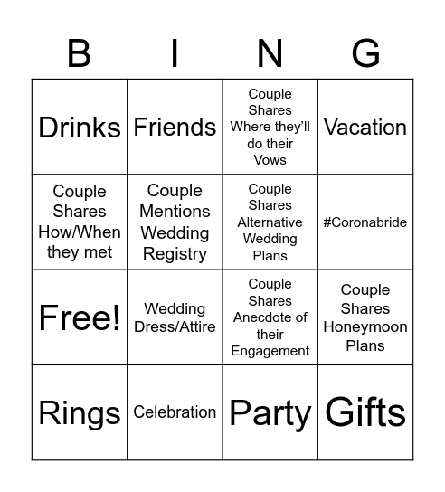 Brygan Bingo Card
