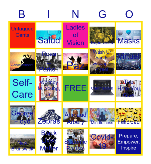 Civic League Summer Institute Bingo 2020 Bingo Card