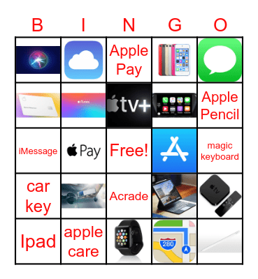 Apple Bingo Card